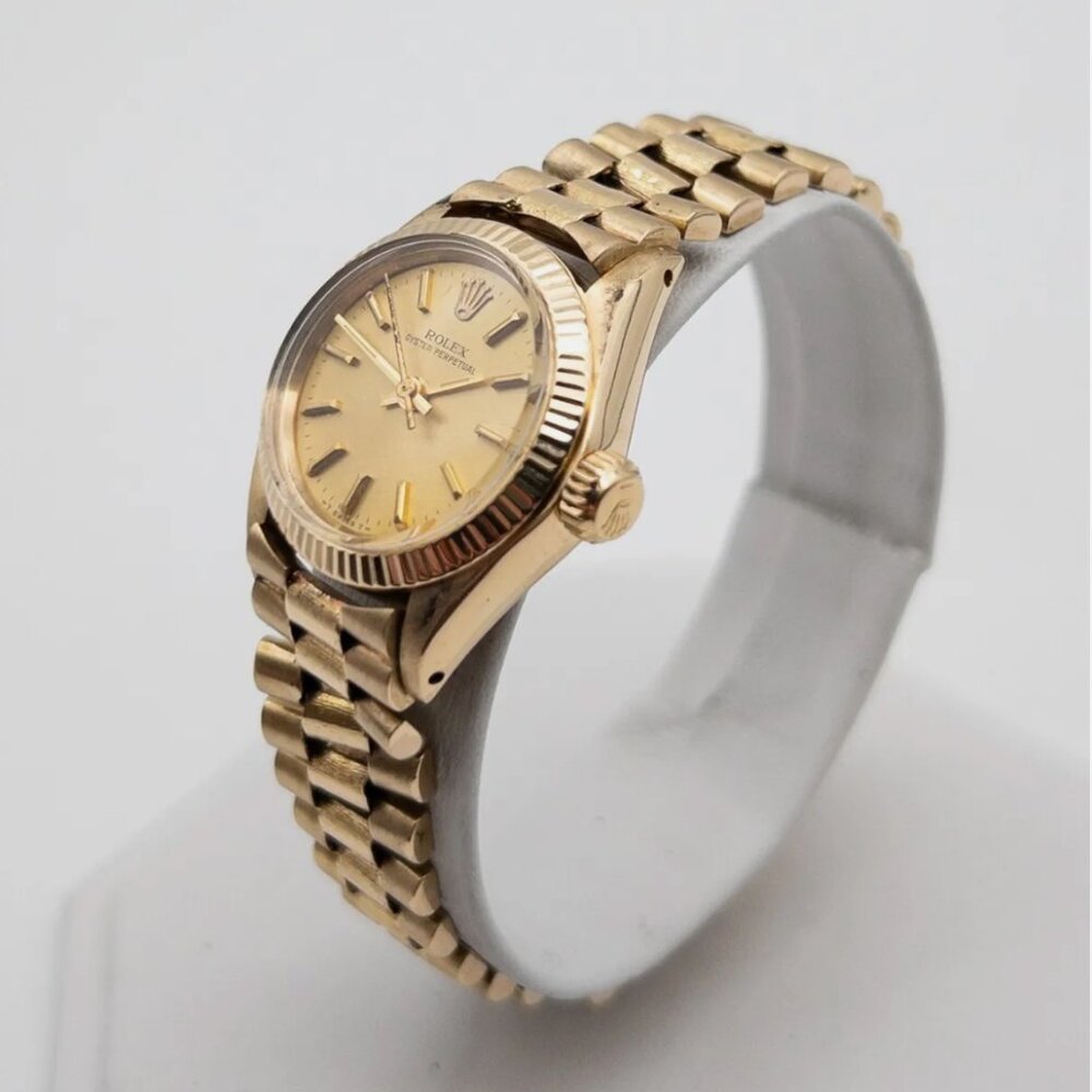 Rolex Ladies 18k Yellow Gold Perpetual Watch - Picture 3 of 6